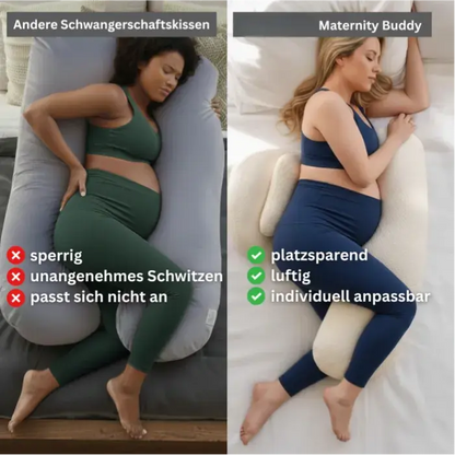 🤰 Maternity Pregnancy Support Pillow, Body Cushion for Belly & Back Relief