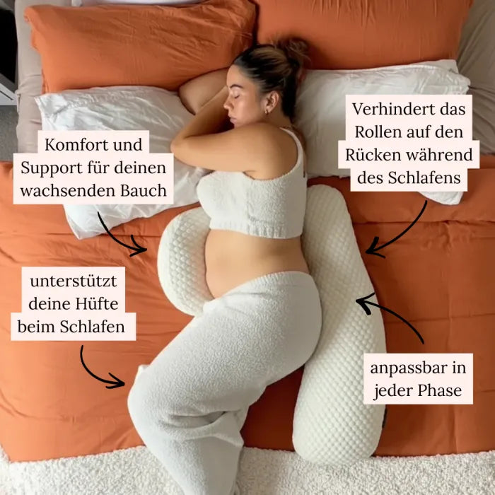 🤰 Maternity Pregnancy Support Pillow, Body Cushion for Belly & Back Relief